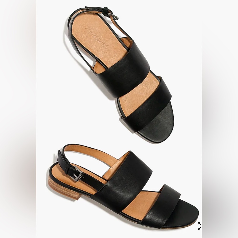 Madewell Elena Slingback Sandal Size 8 Black